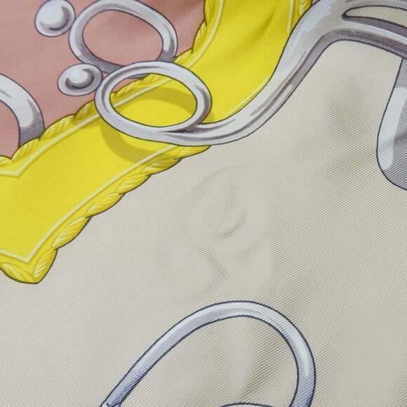 HERMES Blue Silk Scarf - Picture 3 of 11